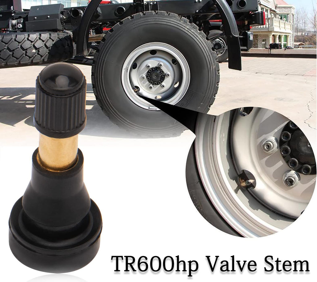 50pcs TR600 High Pressure Tire Valve Stem - High-Pressure Tubeless Snap-in Valves Good for Larger or Heavy-Duty Vehicle