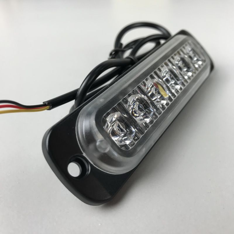 8x LED Emergency Strobe Warning Lights Red White Surface Mount Car Truck
