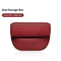 Universal Fit Car Gap Filler, Premium Leather Car Seat Organizer, SUV Truck Essentials (burgundy, 1 Pack)