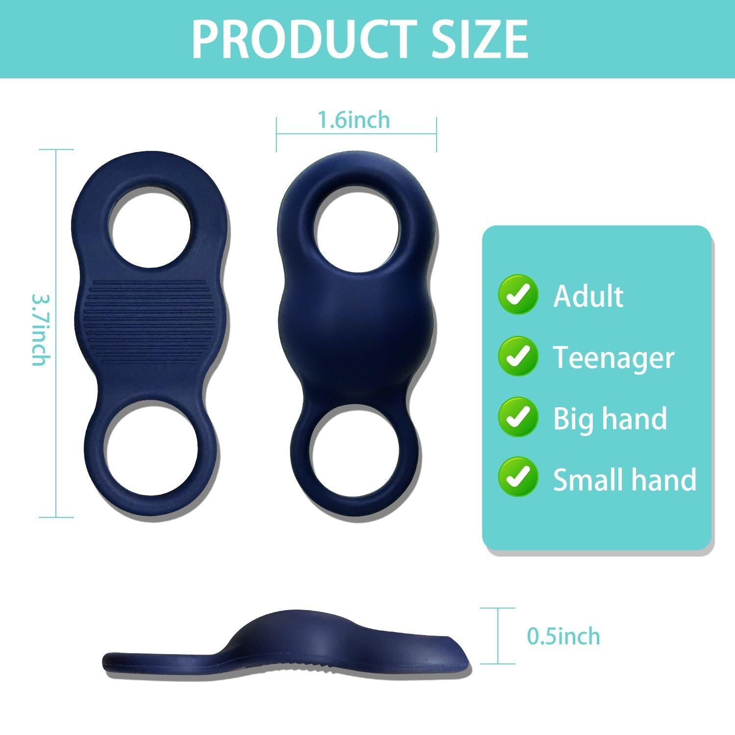 2 Pack Soft Silicone Baseball&Softball Thumb Guards for Shock Absorption, Blister Prevention, Bat Sting Reduction for Swing Training （blue）