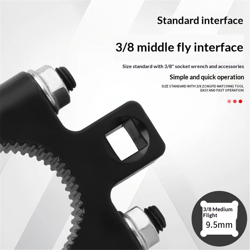 2 pack Inner Tie Rod Removal Tool, 3/8'' Universal Low Profile Tool and Inner Tie Rod Hex Wrench Repair Remover,Inner Tie Rod U-Wrench Repair Mechanic Tools for Quick Dismantling & Installation