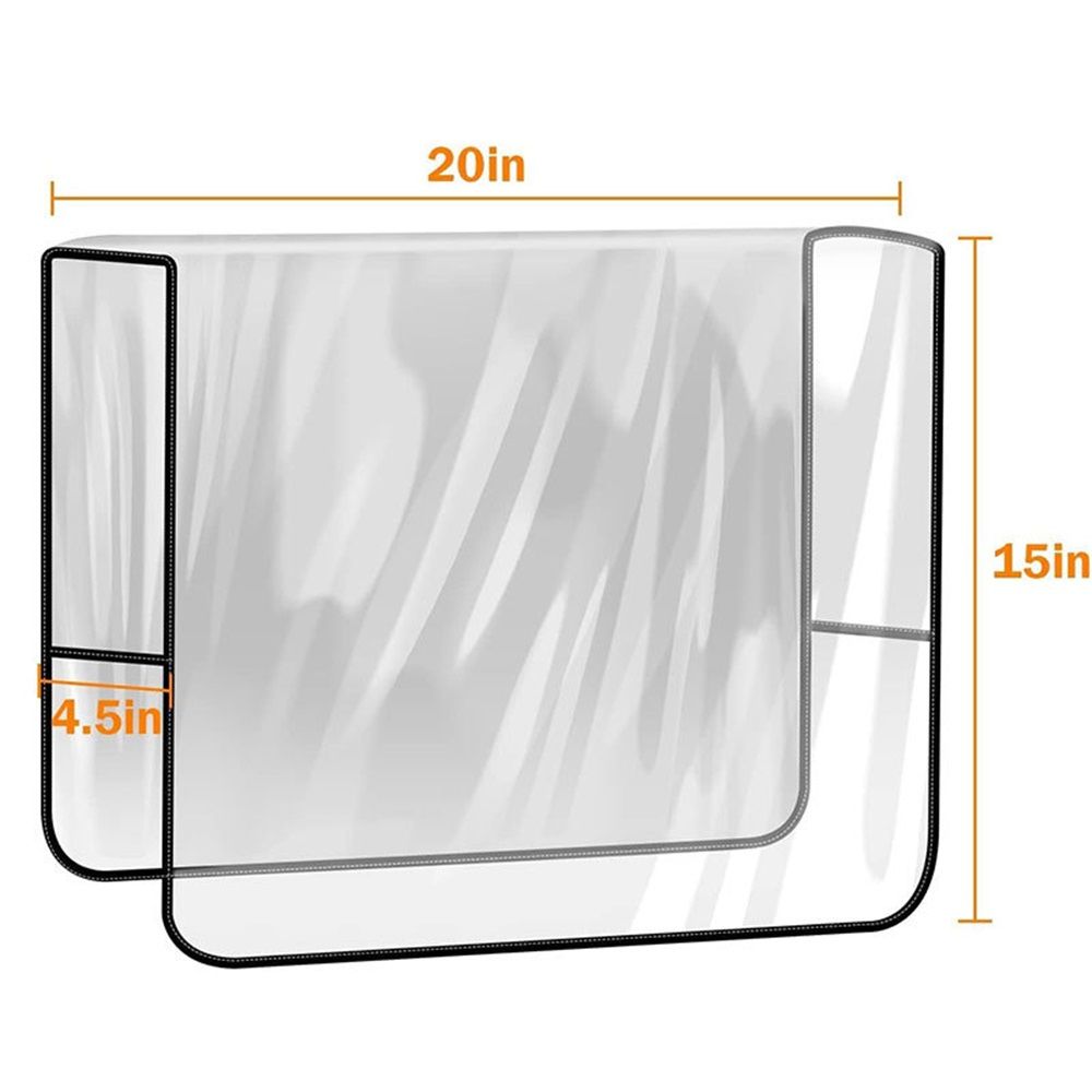 3pcs Plastic Salon Chair Back Covers Protectors - Pack of 3, Clear Vinyl Cover for Most Standard Salon Chairs. Protect Chairs from Stains, Chemicals, Mousse, Color, Peroxide & Bleach