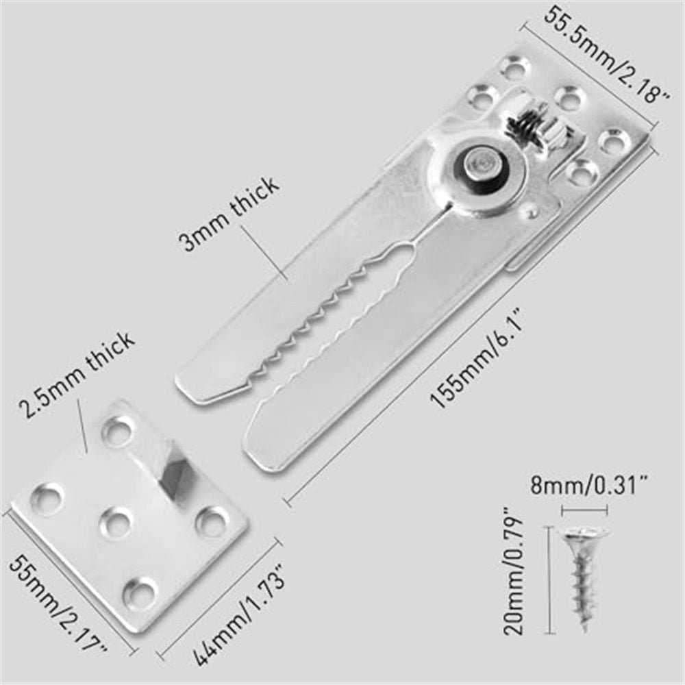 2 Pack Sectional Couch Connector Screws, Heavy Duty Sofa Connectors for Sectionals, Couch Clamps to Make Sectional Stay, Multi-Card Design Furniture Connectors