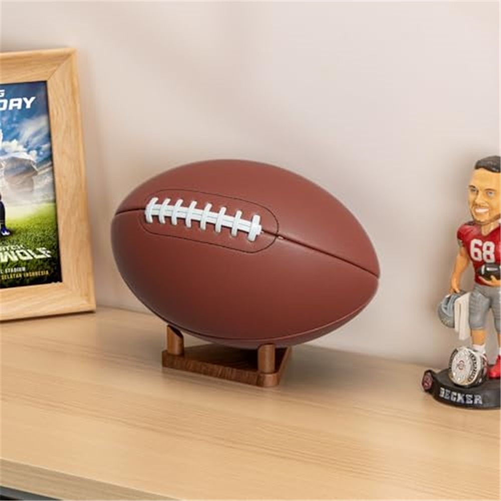 Ball Holder Wall Mount Ball Stand Display Storage for Basketball Soccer Volleyball 4pcs Basketball Holder, Football Stand, Soccer Ball Display Rack – Premium Wood Sports Memorabilia Display Holder