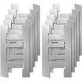20 Pack Switch Box Support Electrical Box F Clips Box Mounting Straps Grip-Lock Old Work Switch Box Straps and Support for Use with Boxes with Plaster Ears (20 pcs)