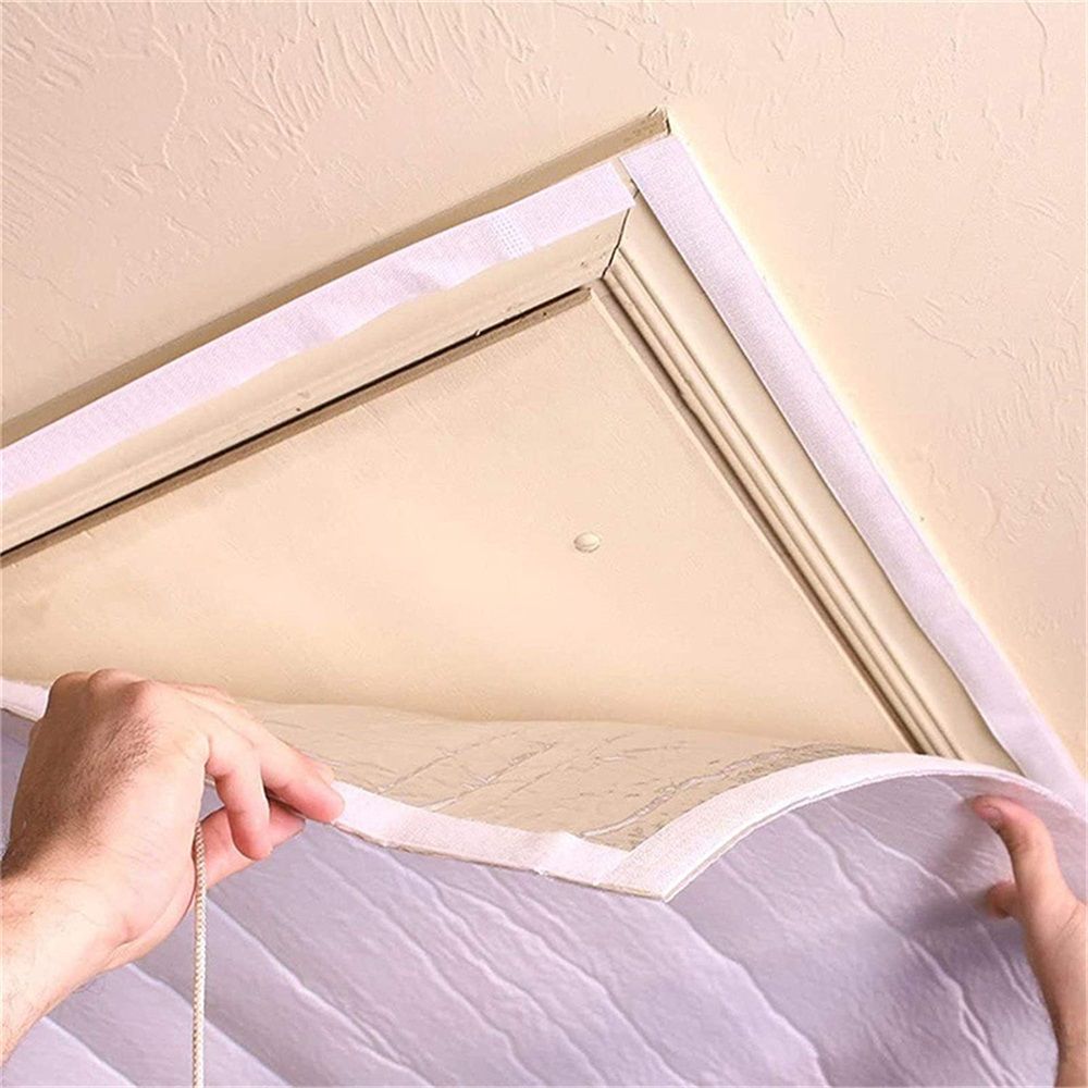 Attic Armour Attic Fan Cover, Door Whole House Attic Ceiling Fan Shutter Seal Cover, Whole House Fan Cover, 129 * 129cm（50.79in）