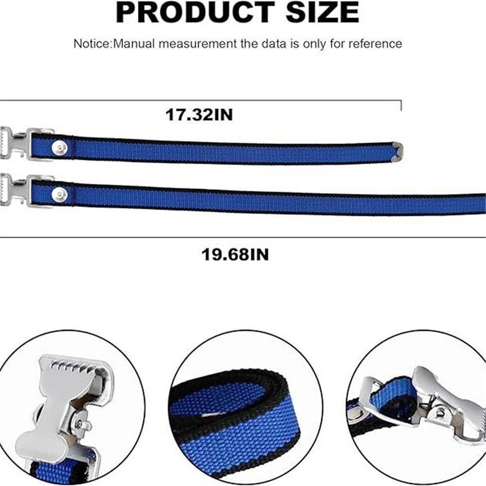4PCS Drywall Stilts Straps, Adjustable Drywall Foot Band Straps Kit,Replacement Part for Stilts, 4 Shoe Straps + 8 Screws + 8 Spacers, Blue