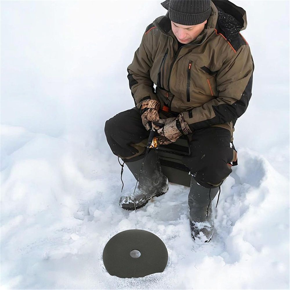 6 Pcs Ice Fishing Hole Covers- 12 Inch Ice Fishing Hole Insulator Covers- Ice Fishing Safety Hole Cover Lids for Fish Houses Winter Fishing Accessories