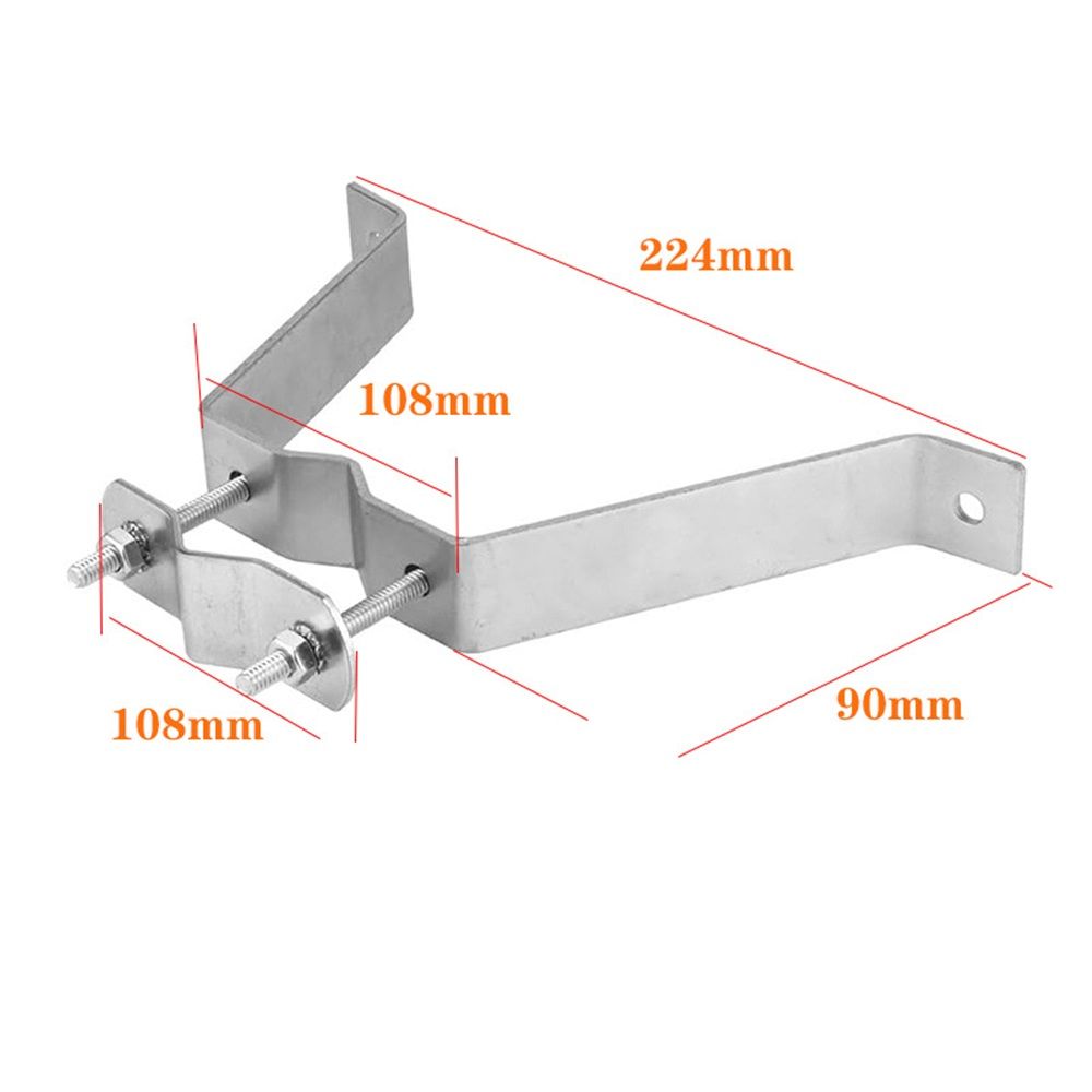 4” Heavy-Duty Wall Mount Pair for TV Antenna Mast with (2) Brackets & Lag Bolts  Heavy-Duty Wall Mount Pair with Brackets & Lag Bolts for TV Antenna Mast