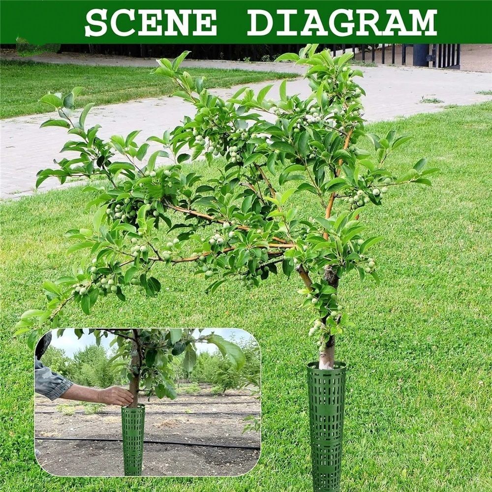 8 Pack Tree Trunk Protector, Bark Guard Breathable for Wildlife Protection, Expandable Wraps to Protect Heavy Duty Deer