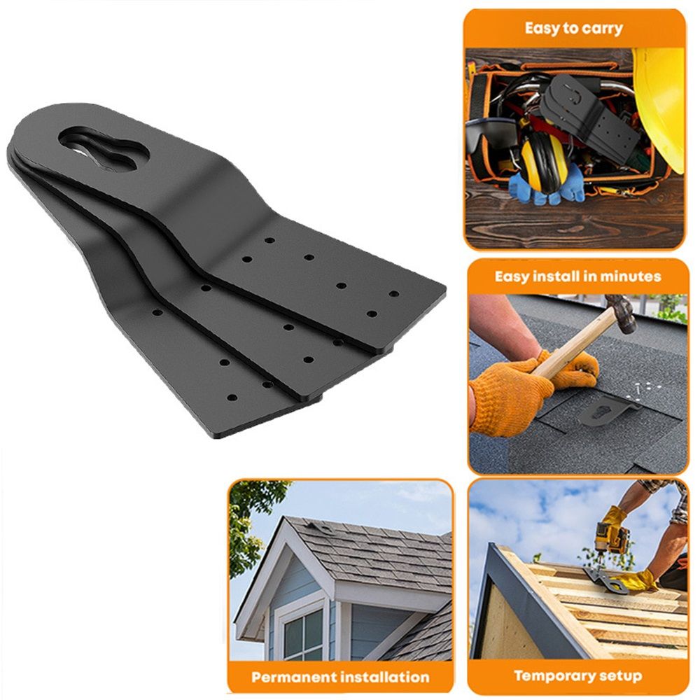 Roof Safety Anchor Hitch Clip,Roof Anchors For Fall Protection Connects To Wood Surfaces,Permanent Roof Anchor Use With Roofing Harness, 3pcs