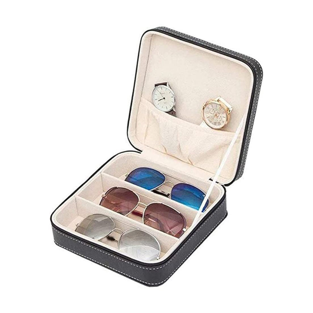 Travel Sunglasses Organizer, Sunglasses Travel Case for Multiple Pairs, Multiple Glasses Travel Case for Women, Men