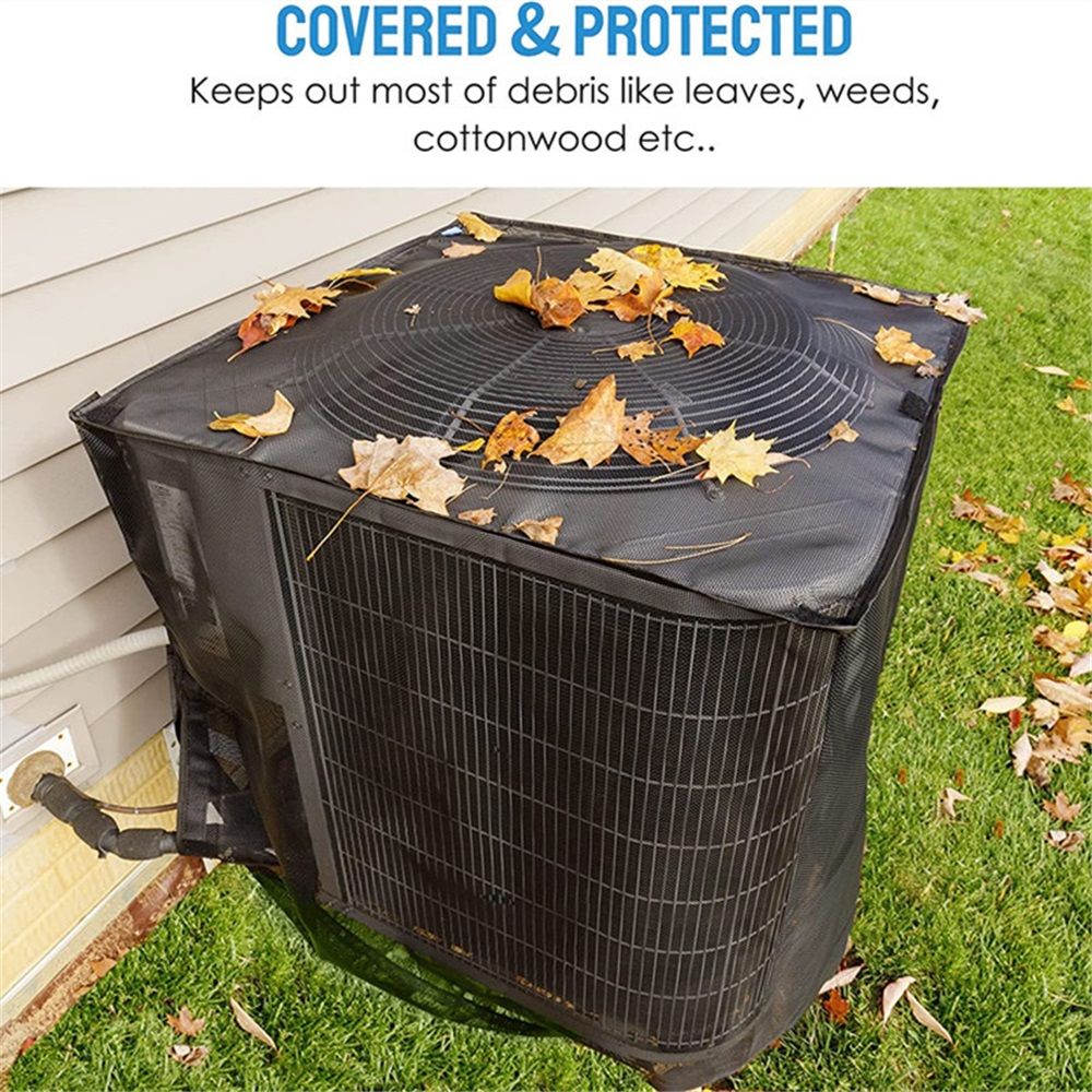 Air Conditioner Cover Outdoor Mesh Waterproof Top Central AC Unit Protector