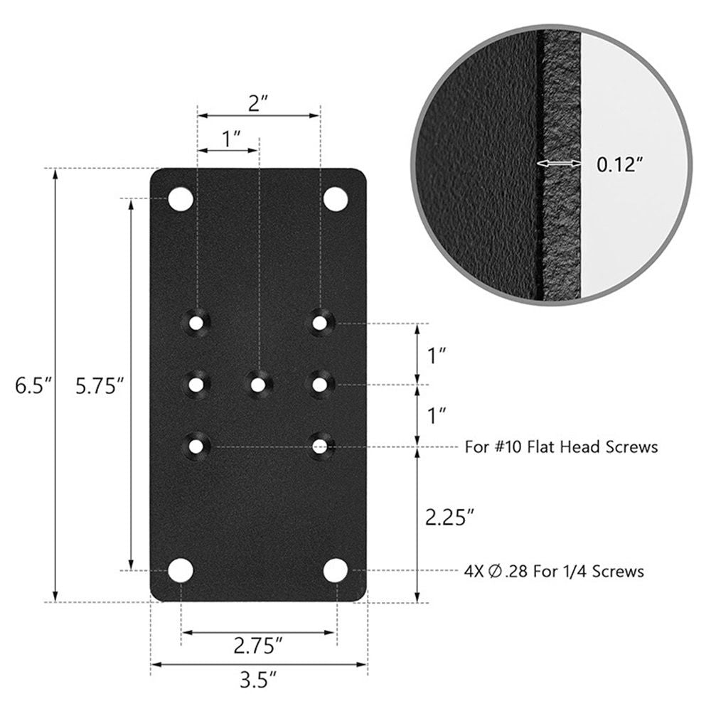 2-Pack 6.5*3.5in Post Anchor Plates - Ideal for Deck Railing, Wood Fence, Post Base, Fence Post