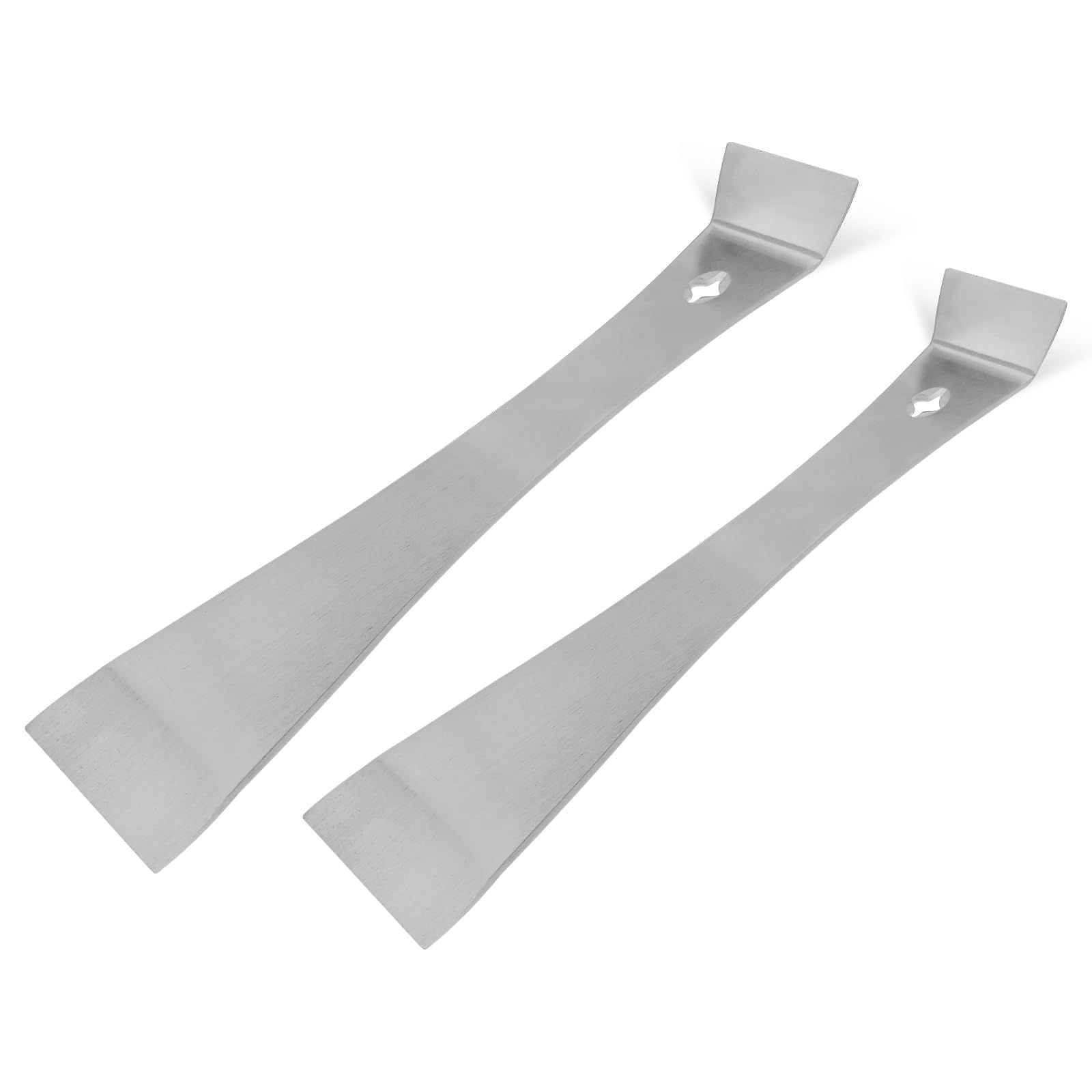 4-Piece Stainless Steel Pry Bar Scraper Set, Trim Puller, Small Flat Pry Bar, Silver Beekeeping Hive Scraper, Bee Hive Hand Tool,