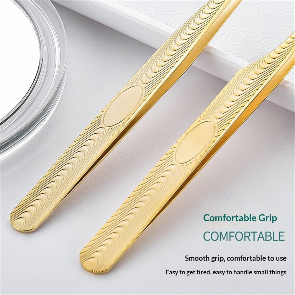6 pack Lash Tweezers for Eyelash Extension, Professional Lash Extension Tweezer Set, High Precision Eyelash Tweezers for Volume Eyelash Extensions (Gold, 6 PCS Set)