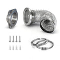 Magnetic Dryer Vent Coupling Airtight Seal Dryer Vent Connector Kit Easy to Clean Quick Connector Including a 2.6ft 4" Duct and two Clamps