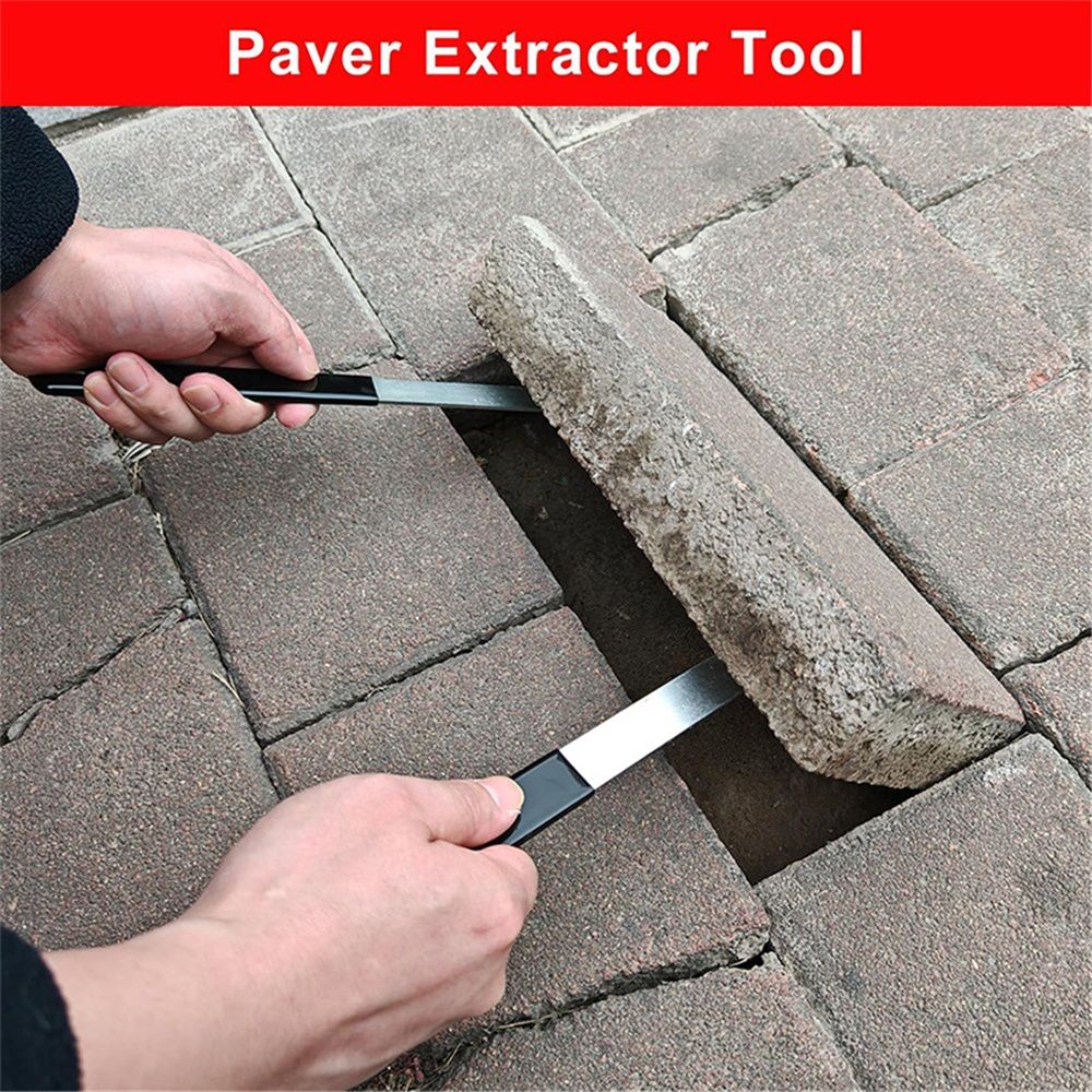 2 set Heavy Duty Paver Puller Tool - Dual Joint Scraper with Micro Teeth & Non-Slip Grip for Brick Removal, Perfect for Garden/Lawn/Patio Tile & Block Replacement