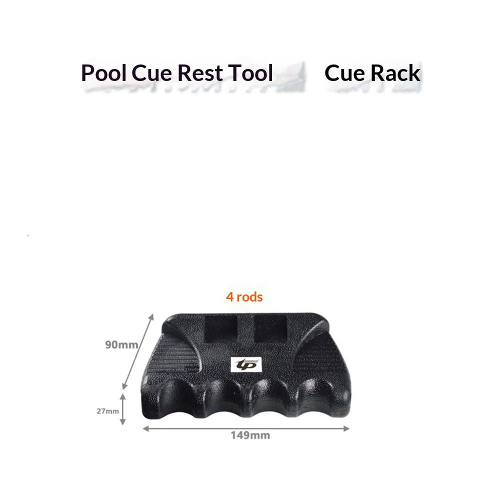4 Holes Cue Hoder, Cue Rest Cue Stick Holder, Portable Weighted Billiard Cue Rack with Chalk Holder, Pool Cue Holder, 4 Holes（Relying solely on rods）