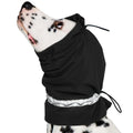 Dog Calming Hoodie with Dog Ear Cover, Waterproof Reflective Ear Protection for Anxiety Relief and Noise Cancellation during Fireworks - Black M