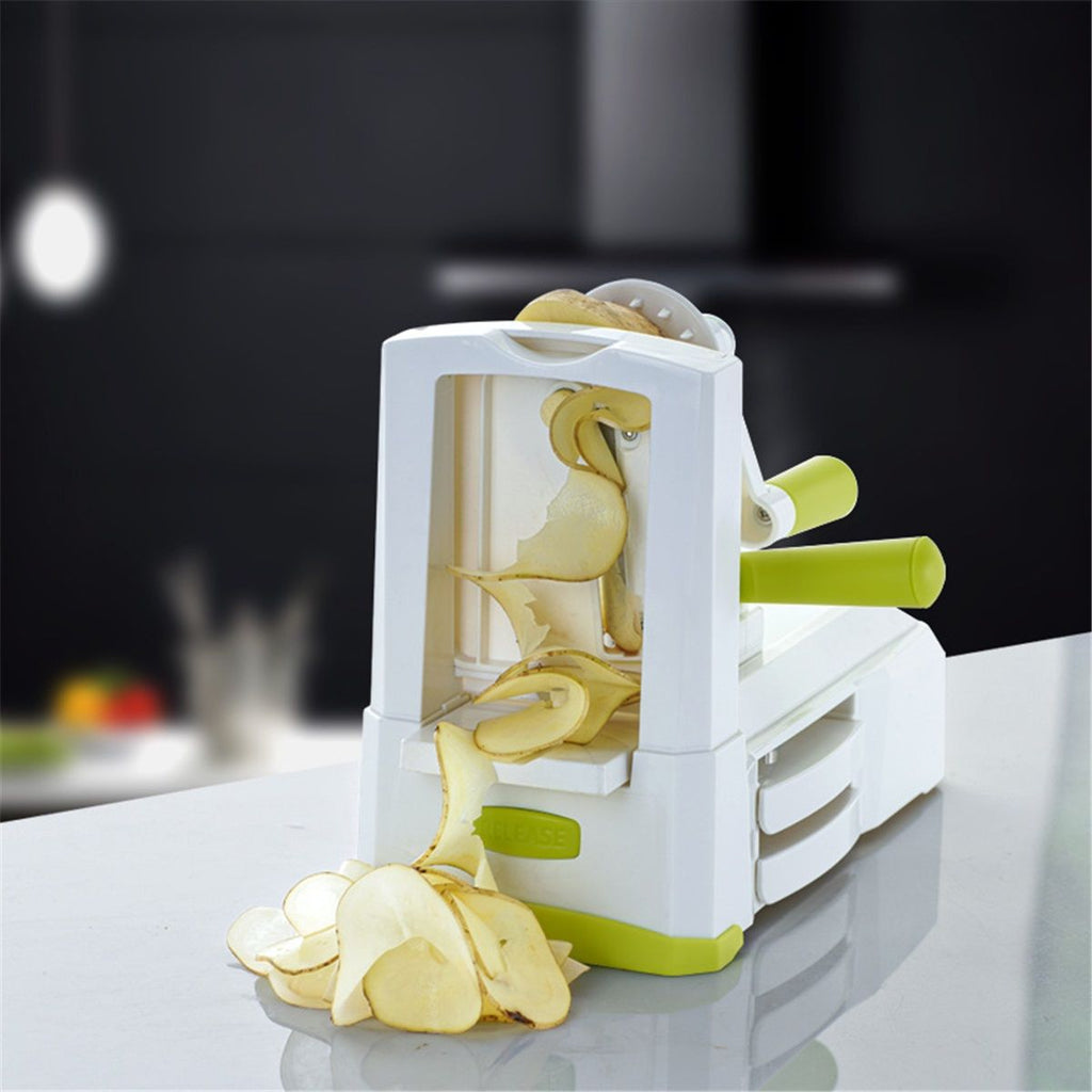 5-Blade Vegetable Spiralizer: Strongest-Heaviest Spiral Slicer, Best Veggie Pasta Spaghetti Maker for Low Carb/Paleo/Gluten-Free/Vegan Meals,