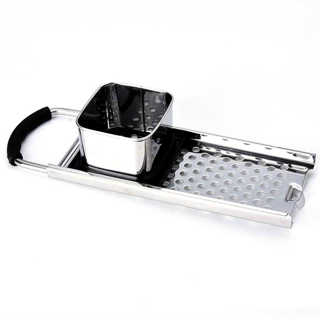 Spaetzle Maker, Premium Grade Stainless Steel Spaetzle Press, Efficient Homemade Spaetzle and Knoepfle, Dishwasher Safe Spaetzle Noodle Maker with Comfort Handle for Pots Up to 30 CM