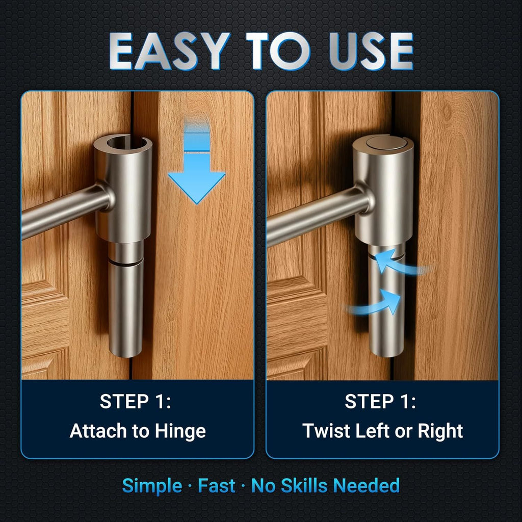 Hinges Gap Adjusting Wrench, Door hinge repair tool, Upgraded steel double-ended door hinge repair wrench, Heavy-duty door hinge adjustment tool for standard round bolts (two-pack)