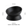 Elevated Cat Food Bowl, 5 Oz Ceramic Raised and Tilted Water Bowl, Anti Vomiting and Protect Pets' Spines Dishes for Small Dog, Fat Faced Cat, Kitten ( 2 Pack)
