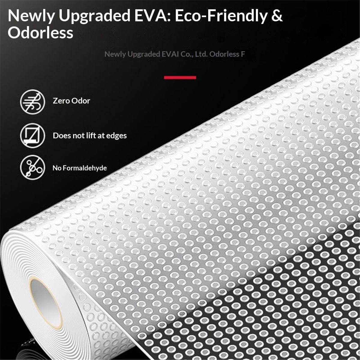Shelf Liners, 12 in*32.8 ft  Kitchen Drawer Mats, Non-Adhesive EVA Cupboard Protector, Cabinet Lining, Refrigerator Liner (Clear Dot)