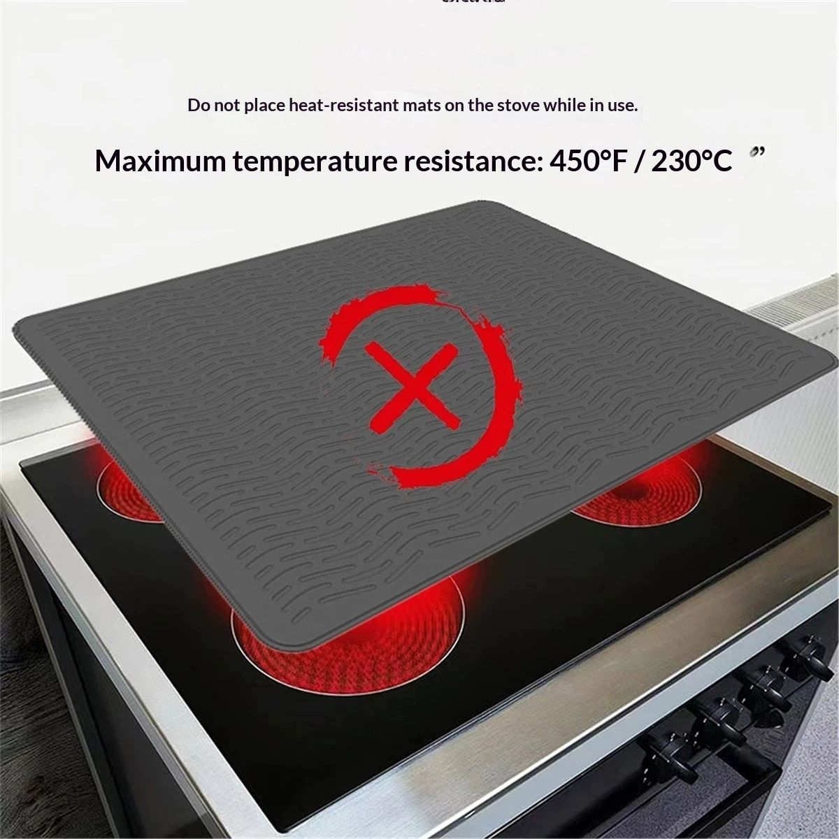 Stove Top Covers for Electric Stove, Thickened Premium Silicone Stove Mat for Glass Top Stove, 28 x 20 Glass Stove Top Cover Protector, Oven Range Top Cover, XL Dish Drying Mat