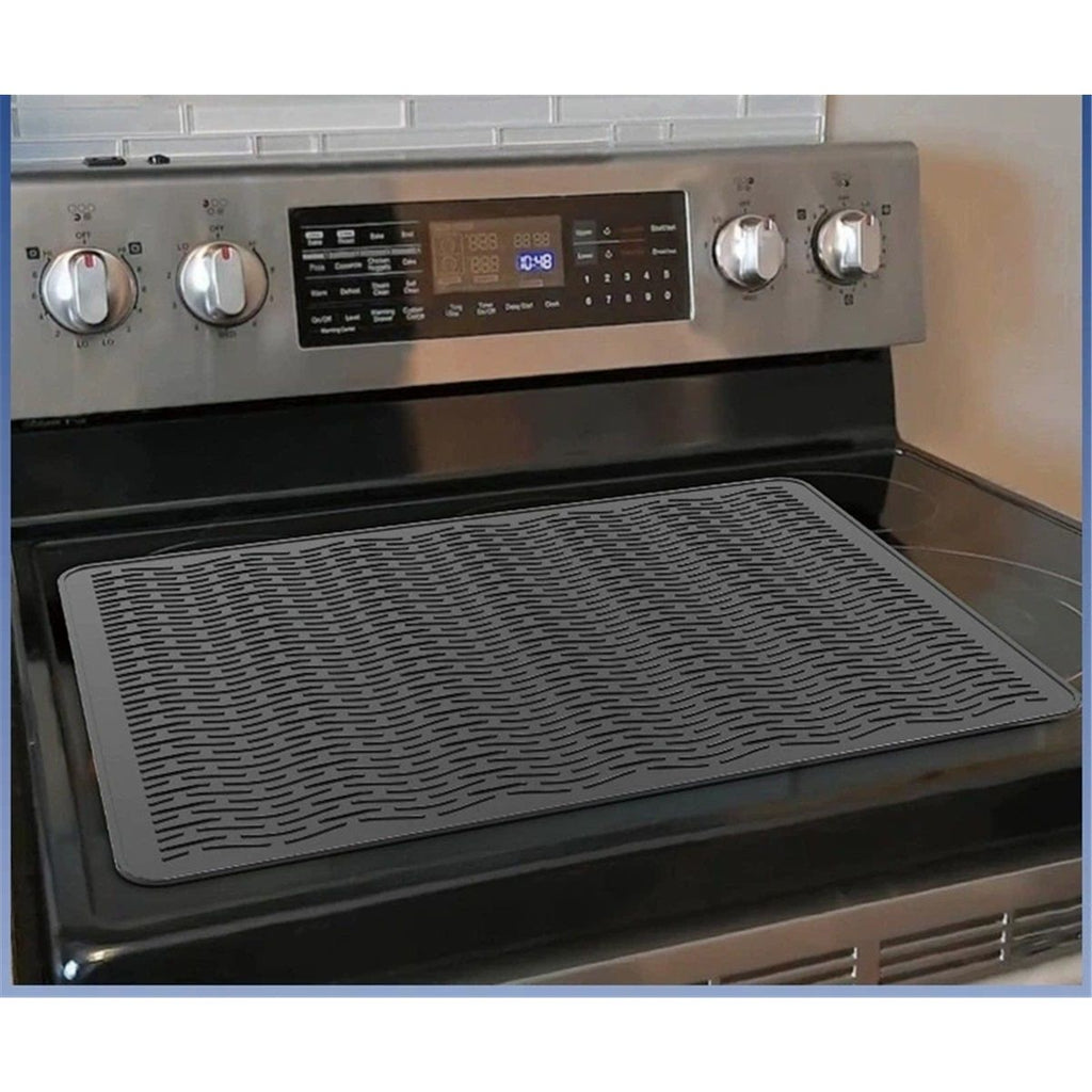 Stove Top Covers for Electric Stove, Thickened Premium Silicone Stove Mat for Glass Top Stove, 28 x 20 Glass Stove Top Cover Protector, Oven Range Top Cover, XL Dish Drying Mat
