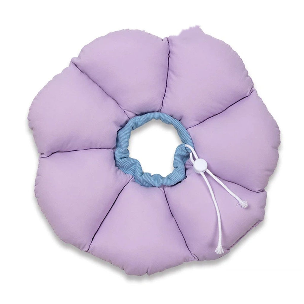 Cat Cone Collar,Cute Waterproof Cat Recovery Collar,Anti-Bite Lick Wound Healing Safety Elizabethan e Collar for Cats,Purple Flower All-Season Style…