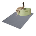 Rubber Large Cat Litter Mat - Kitty Litter Box mat - Silicone Litter Trapping Catcher Mat - Cat Supplies & Accessories for Indoor Cats (28" x 19.7") - Grey