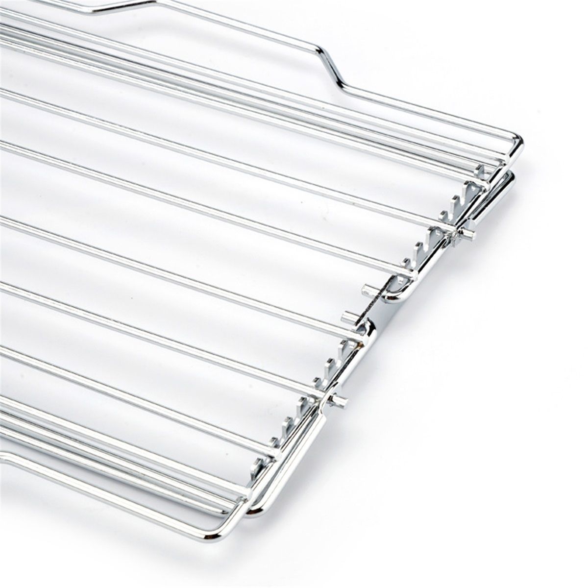 Adjustable Roast Rack Nickel-plated, 11 inches, Silver Adjustable Turkey Roasting Rack, Poultry Rack for Smokers and Grills, Chicken Roasting Rack,