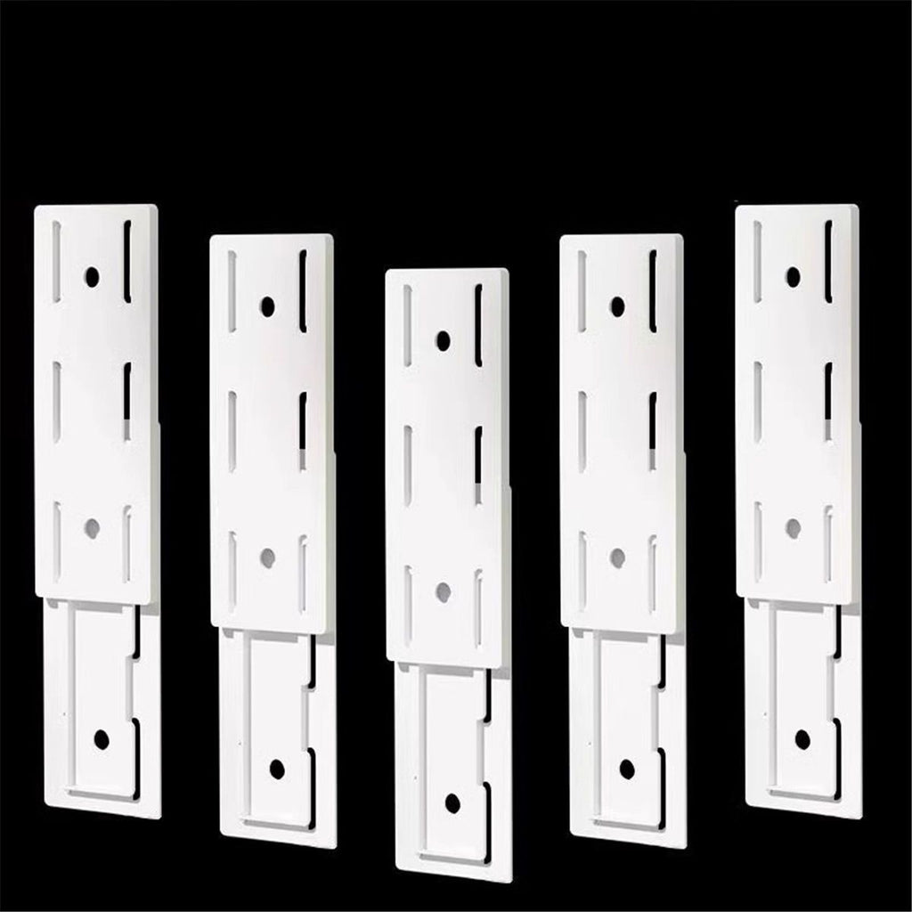 24 Pack Self Adhesive Power Strip Holder, Power Strip Holder Desktop Mobile Punch Free Socket Holder, Desktop Socket Fixer for Kitchen Home Office and Cable Management(White)