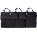 Trunk Hanging Organizer, Backseat Bag, Car Interior Accessories with 4 Pockets & 2 Mesh Pouches for Groceries, Will Provide More Storage Trunk Space for SUV, Jeep, MPVs