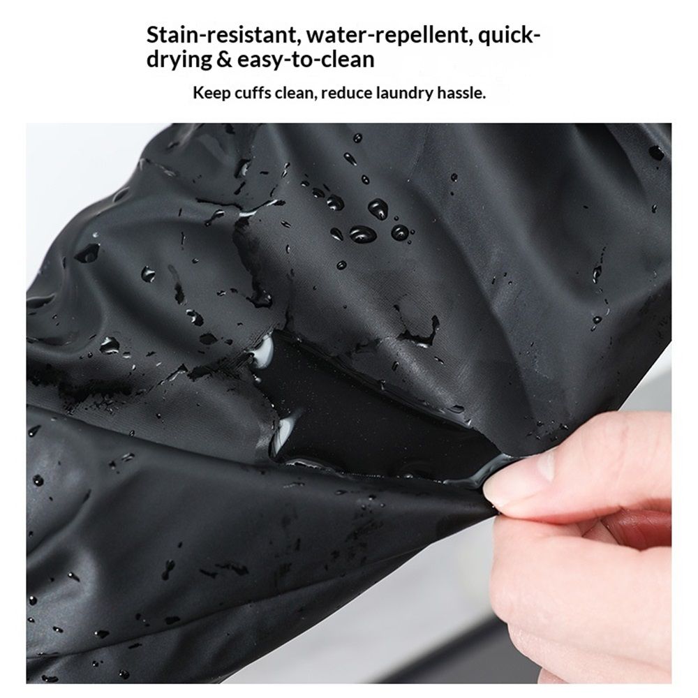 4pairs Waterproof Arm Sleeves Covers, PVC Arm Protector, Oilproof Oversleeves Protection, Forearm Protector for Cleaning Fish, Car Washing, Painting, Dish Washing, Cooking, Butcher and Dog Grooming