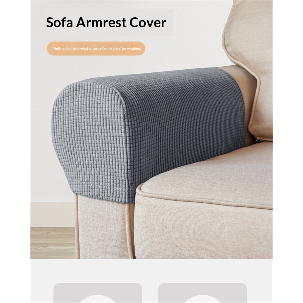 Stretch Armrest Covers, Spandex Arm Covers for Chairs Couch Sofa, Armchair Slipcovers for Recliner Sofa - 2PCS