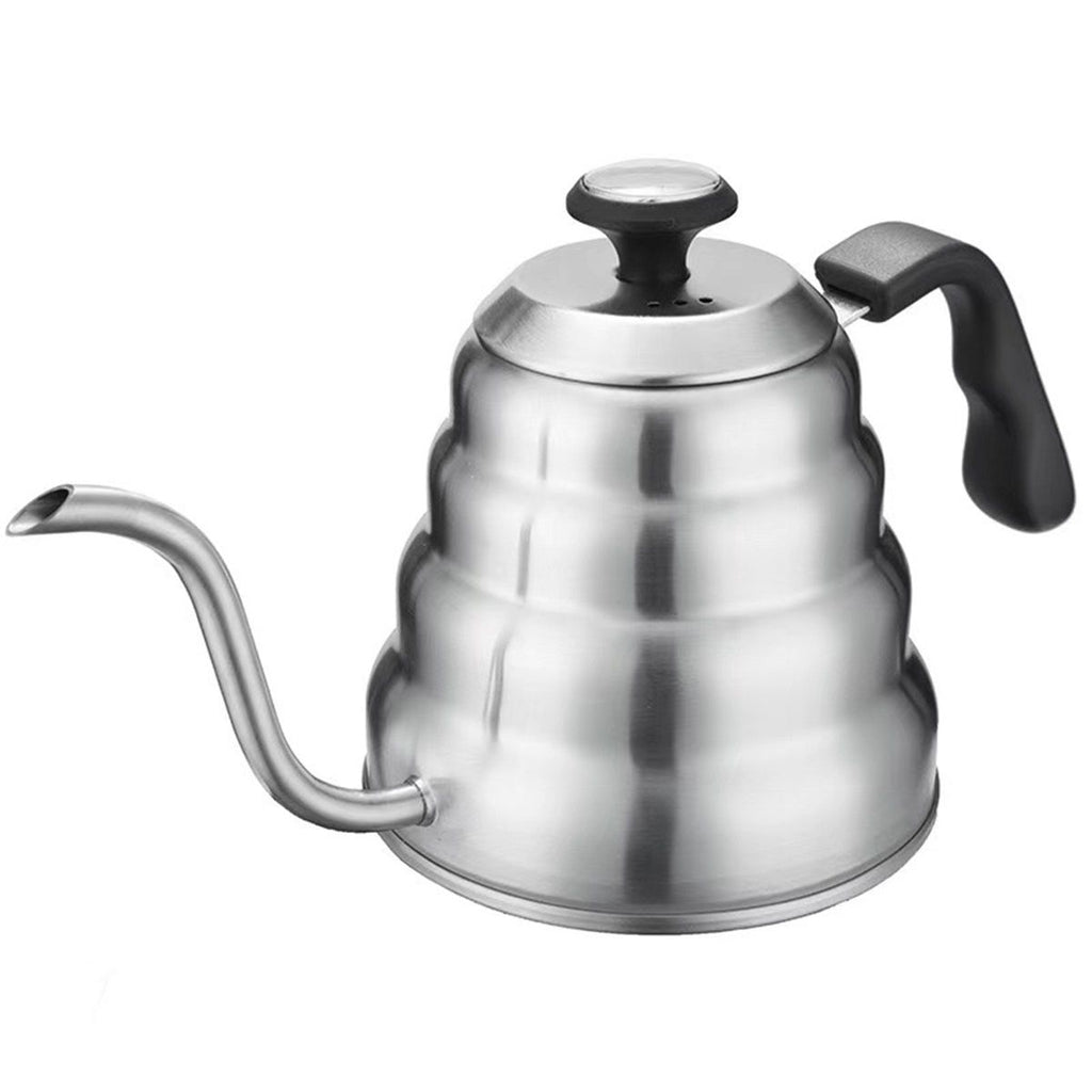 1.2L Pour Over Coffee Kettle, Small Gooseneck Kettle with Thermometer and Ergonomic handle, Pour Over Kettle Stainless Steel  Gooseneck Tea Kettle for all occasions.