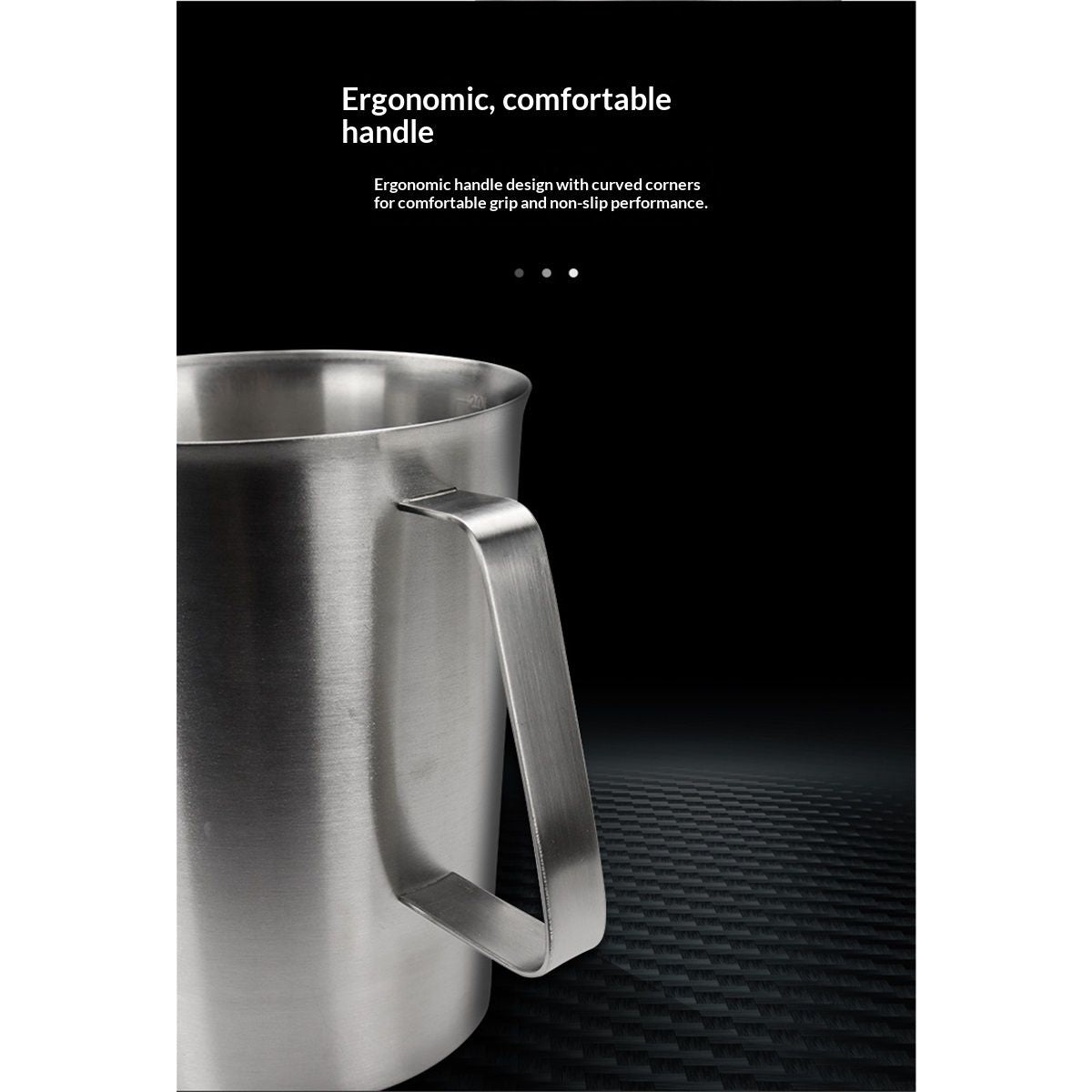 Stainless Measuring Cup (2000ML), 8 Cup Stainless Measuring Cup, Stainless Pitcher with Marking with Handle, 64 Ounces (2.0 Liter)