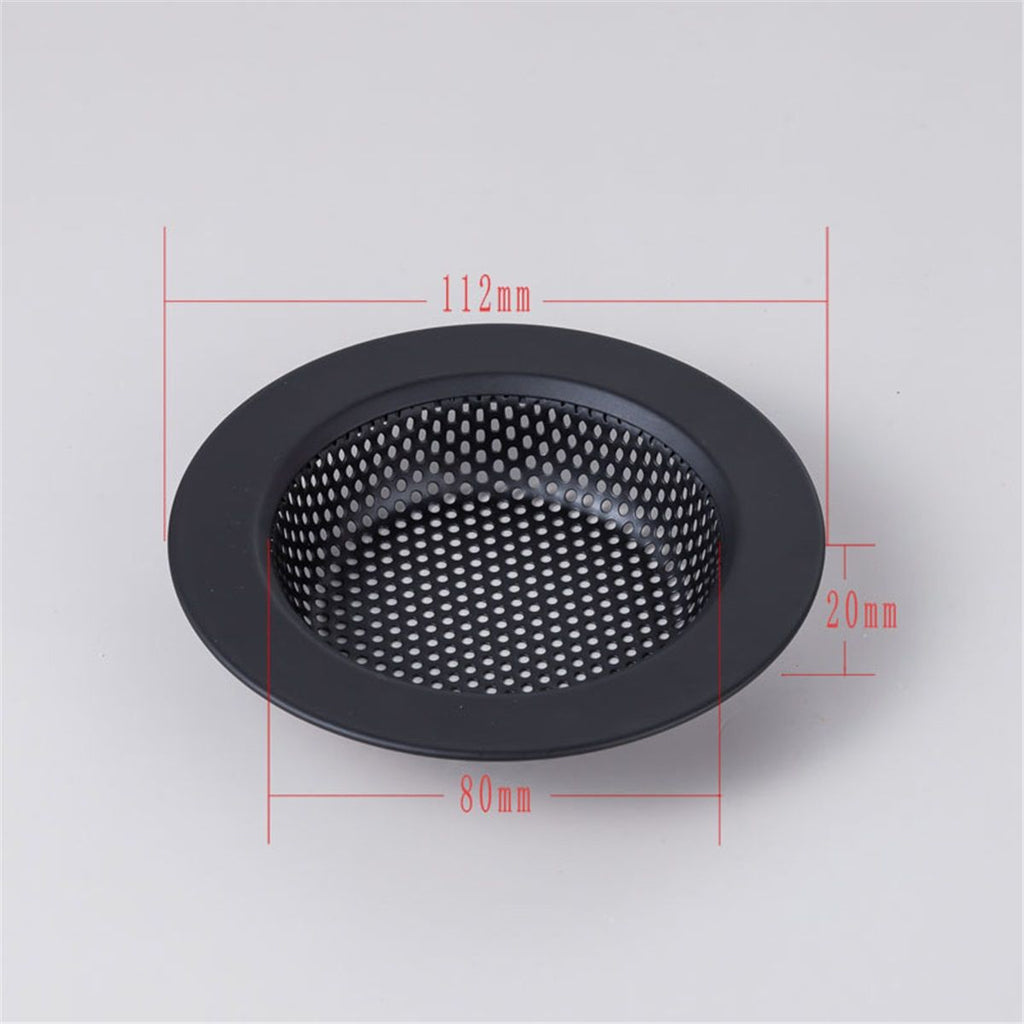3 Pcs Kitchen Sink Drain Strainer and Stopper Stainless Steel Garbage Disposal Plug with Handle Universal Anti-Clogging Kitchen Sink Filter Sieve Basket Strainer(Black)
