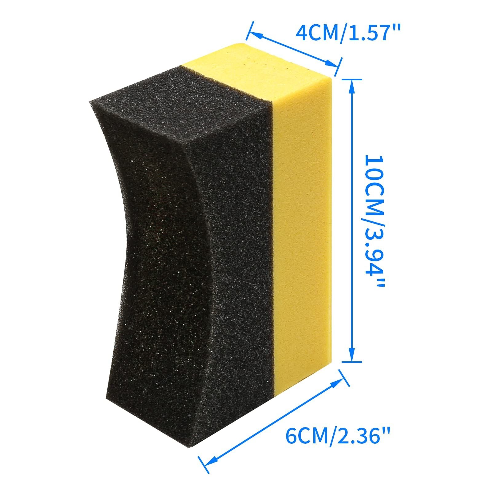 20x Tyre Dressing Applicator Pads Shine Sponge Car Polishing Sponges