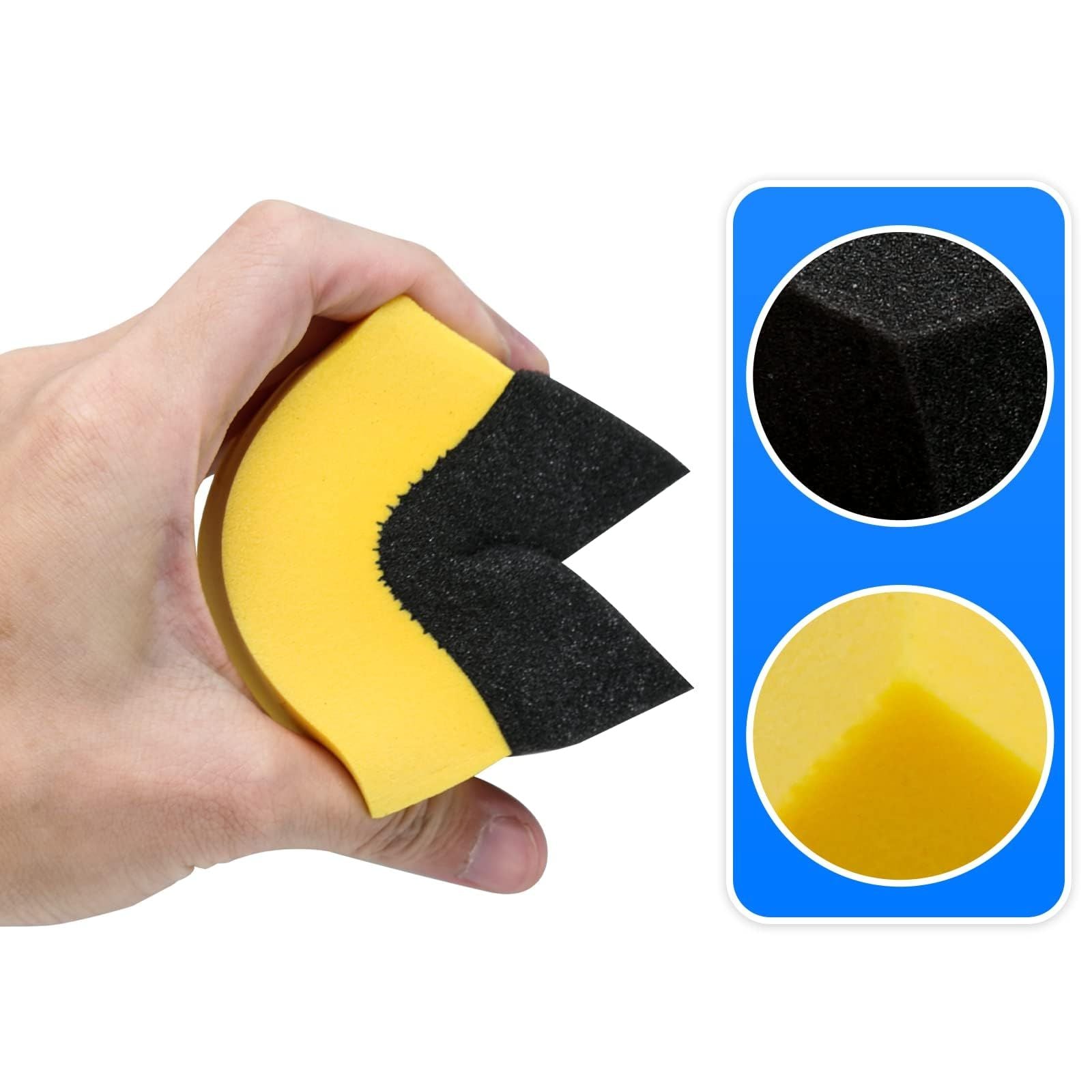 20x Tyre Dressing Applicator Pads Shine Sponge Car Polishing Sponges