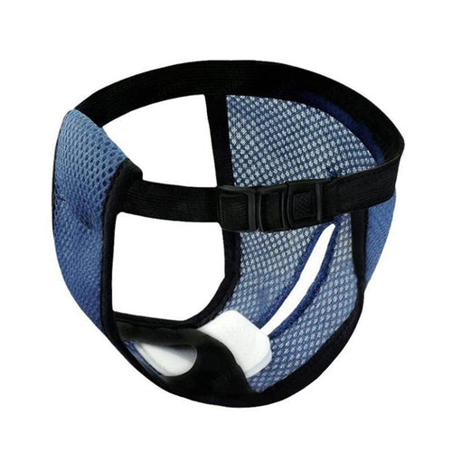 3Pcs  Dog Pants, Reusable Breathable Mesh Female Dog Diapers, Sanitary Pads, Adjustable Sanitary Briefs, Protective Trousers, Underwear for Female Dog in Heat（S navy blue）
