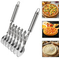 7-wheel pasta cutting tool, adjustable cutting wheel with handle, multiple stainless steel cutting tools, baking roller pizza cutting machine
