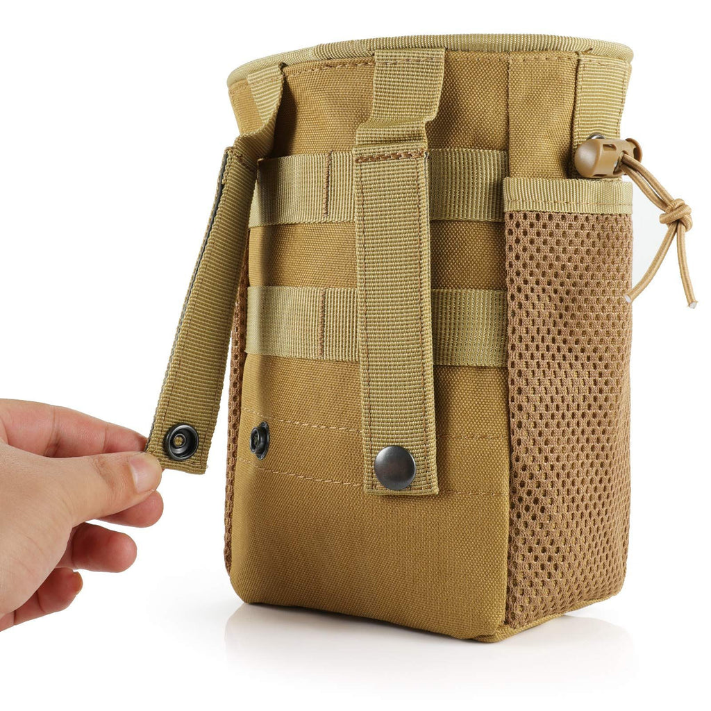 2pcs Outdoor storage bag, multifunctional waist bag, portable tool kit, belt wearing, small storage accessories, hanging bag（khaki）