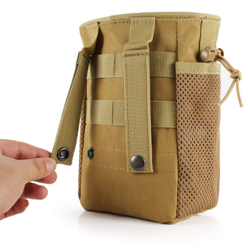 2pcs Outdoor storage bag, multifunctional waist bag, portable tool kit, belt wearing, small storage accessories, hanging bag（khaki）