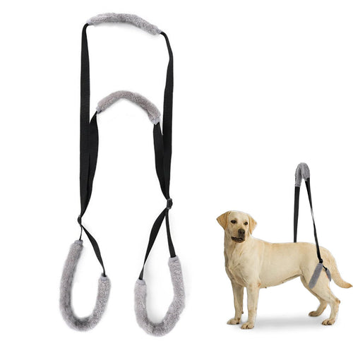 2pcs Sling for Dogs Back Legs Rear Support Harness for Paralyzed or Handicapped Pets Assistance Lift Slings for Hind Leg Mobility Small Dog Handicap Supplies for Joint Injuries and Stability Black