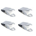 4Pcs Stainless Steel Strawberry Huller Fruit Stem Remover Picker Leaf Peeler Tweezers Kitchen Gadgets for Strawberry Cherry Tomato Fruit Tools, Silver