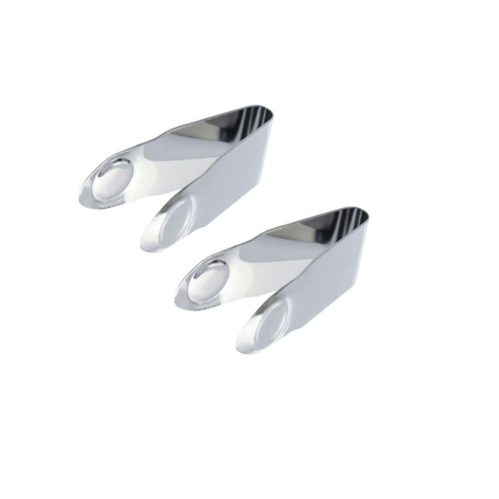 4Pcs Stainless Steel Strawberry Huller Fruit Stem Remover Picker Leaf Peeler Tweezers Kitchen Gadgets for Strawberry Cherry Tomato Fruit Tools, Silver